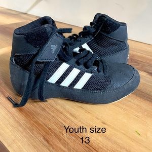 Youth adidas size 13 wrestling shoes used but great condition